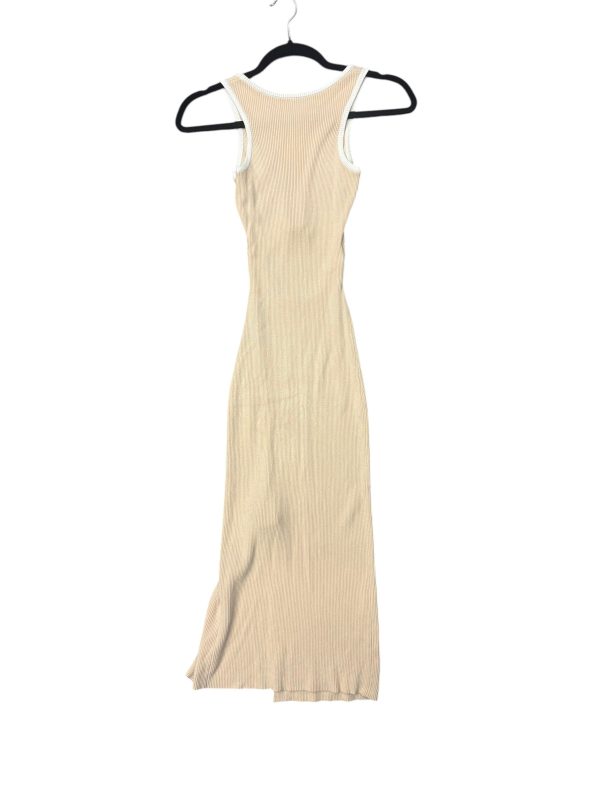 Dress Casual Maxi By Clothes Mentor In Tan & White, Size: 2 Supply - Image 2