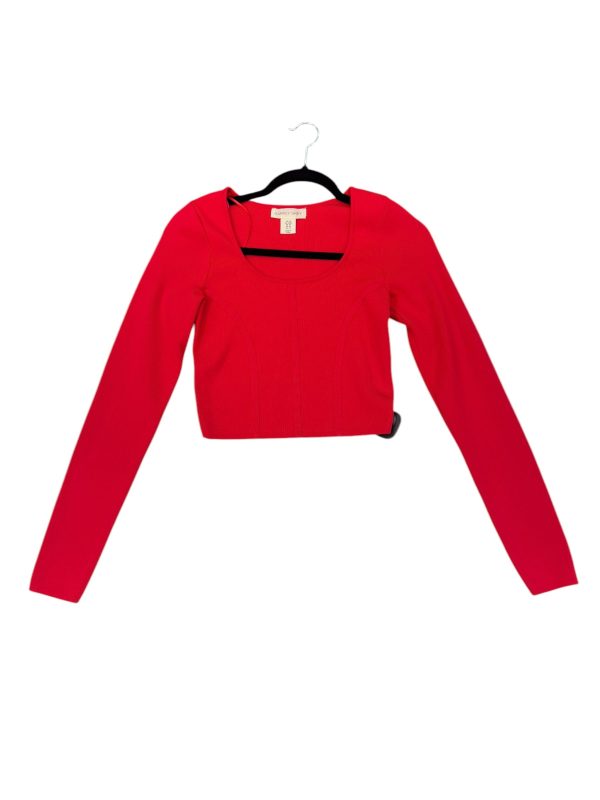 Top Long Sleeve By Clothes Mentor In Red, Size: M Discount