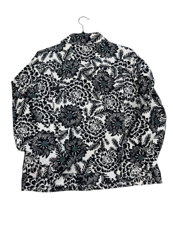 Jacket Denim By Croft And Barrow In Floral Print, Size: L Online Hot Sale - Image 2