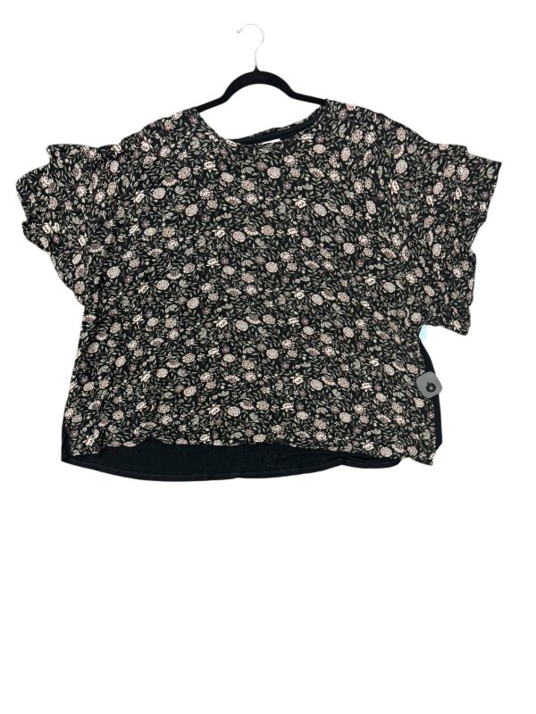 Top Short Sleeve By Maurices In Floral Print, Size: 4x For Cheap