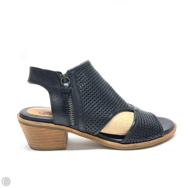 Sandals Heels Block By Sofft In Black, Size: 7 on Sale