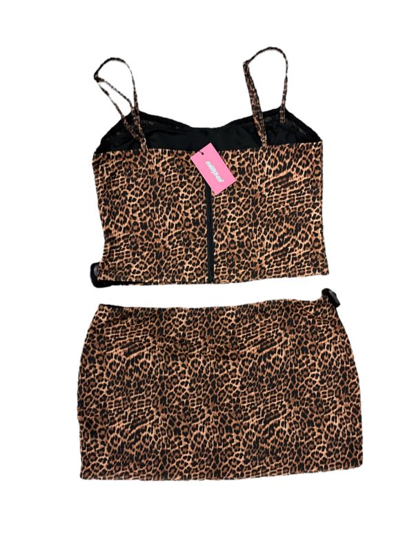 Skirt Set 2pc By Clothes Mentor In Animal Print, Size: Xl Hot on Sale - Image 2