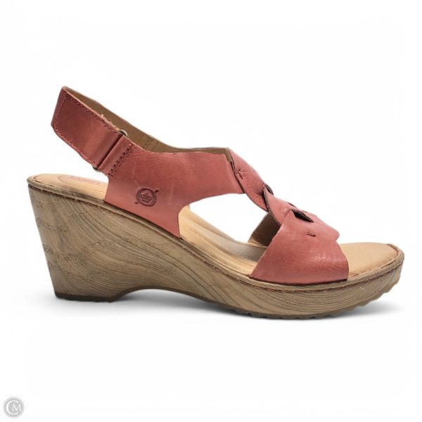 Sandals Heels Wedge By Born In Red, Size: 10 For Sale