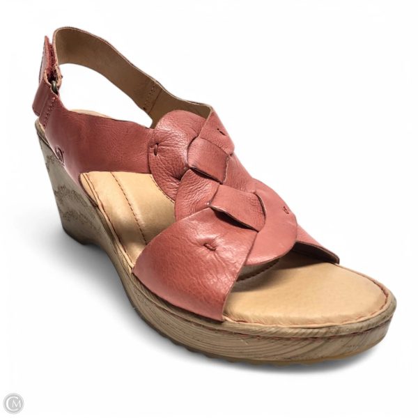 Sandals Heels Wedge By Born In Red, Size: 10 For Sale - Image 2