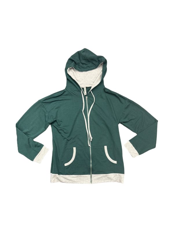 Green Sweatshirt Hoodie Clothes Mentor, Size M on Sale