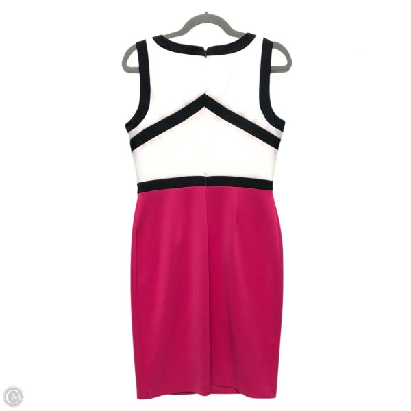 Dress Party Midi By Calvin Klein In Pink & White, Size: 8 Hot on Sale - Image 2