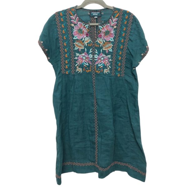 Dress Casual Short By Johnny Was In Green, Size:S Cheap
