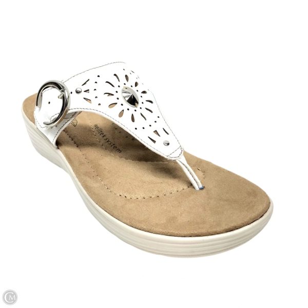 Sandals Heels Wedge By Earth Origins In White, Size: 9 Online Hot Sale - Image 2
