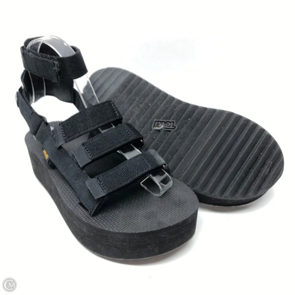 Sandals Heels Platform By Teva In Black, Size: 6 Online Sale - Image 2