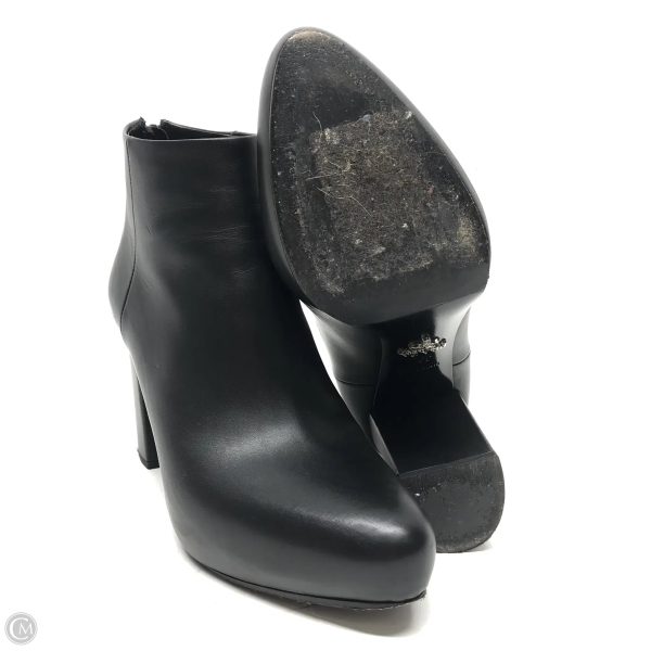 Boots Luxury Designer By Prada In Black, Size: 6.5 Online Sale - Image 4
