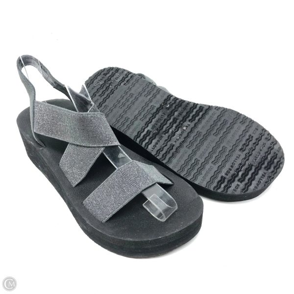Sandals Heels Platform By Yellow Box In Grey, Size: 6 Hot on Sale - Image 3