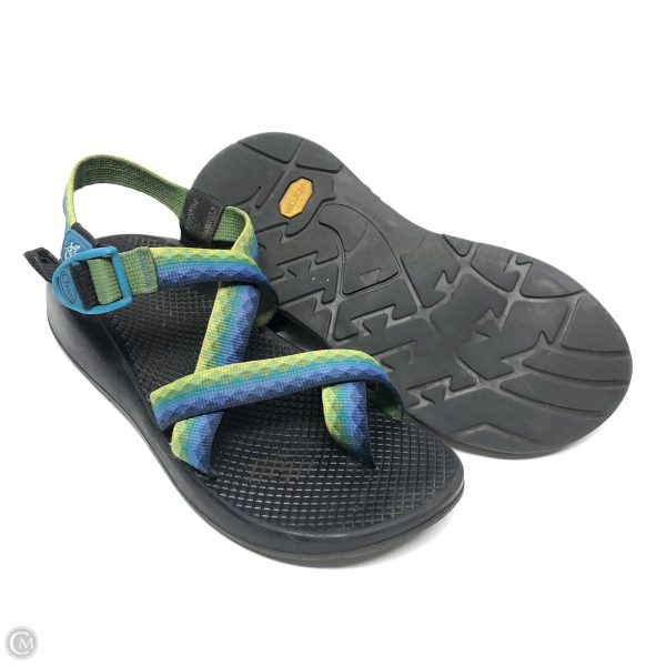 Sandals Sport By Chacos In Blue & Green, Size: 9 Online - Image 3