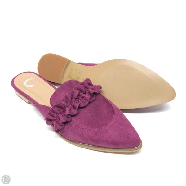 Shoes Flats By Clothes Mentor In Purple, Size: 8.5 For Sale - Image 3