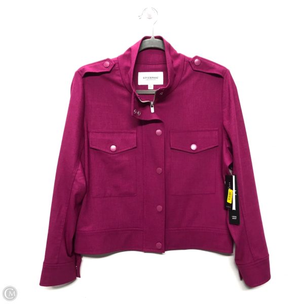 Jacket Shirt By Liverpool In Purple, Size: S on Sale