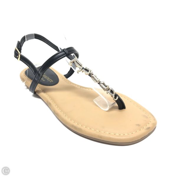 Sandals Flats By Juicy Couture In Black, Size: 7 For Discount - Image 2