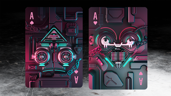 Cybershock Gilded Fushia Bicycle Playing Cards Cheap - Image 5