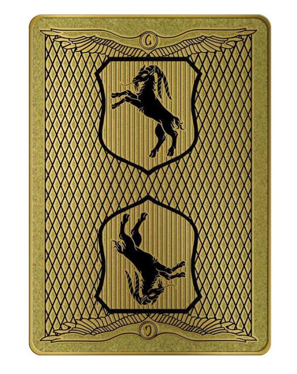 Golden Goat Metal Playing Cards on Sale - Image 2