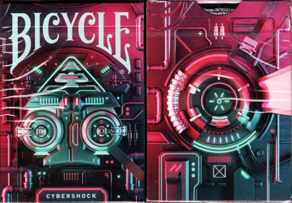 Cybershock Gilded Fushia Bicycle Playing Cards Cheap