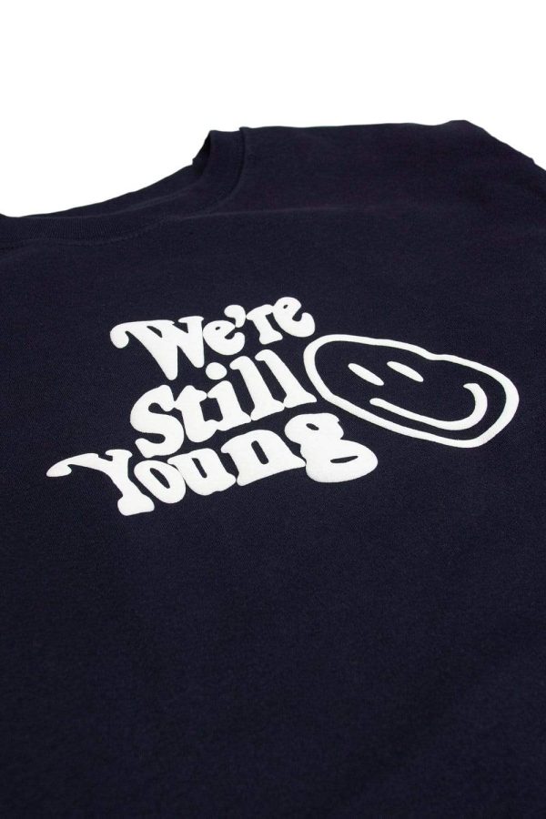 Fanjoy: We’re Still Young Navy Crewneck Online now - Image 5