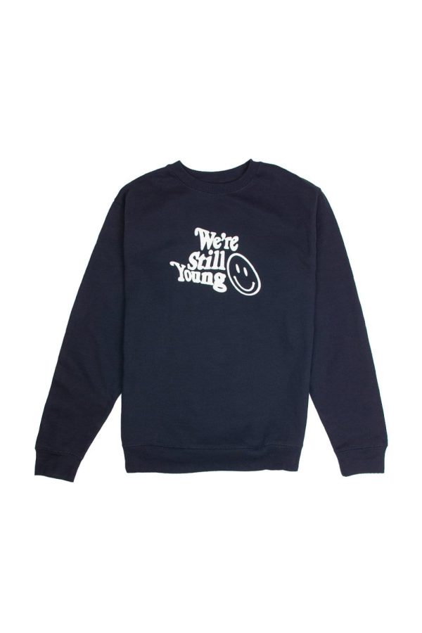 Fanjoy: We’re Still Young Navy Crewneck Online now - Image 4