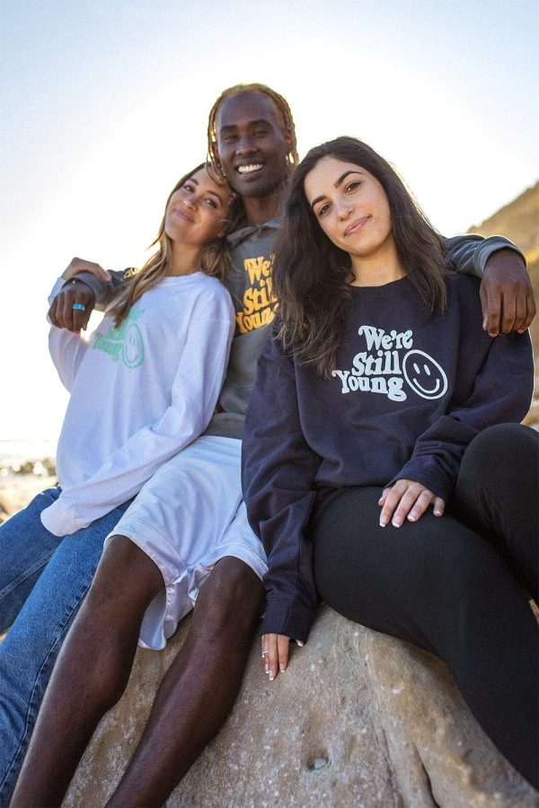 Fanjoy: We’re Still Young Navy Crewneck Online now - Image 2